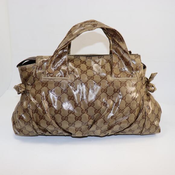 Gucci Hysteria Tote GG Crystal Coated Canvas Brown Monogram - Picture 2 of 9